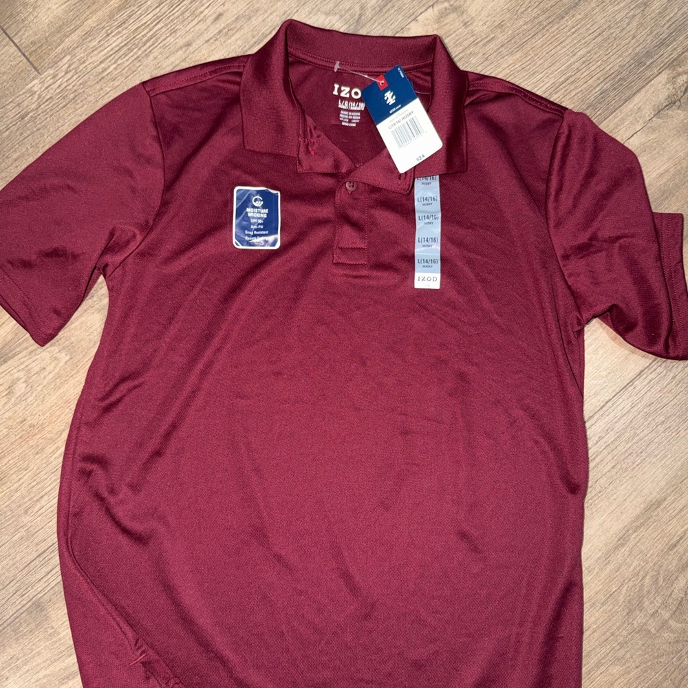 IZOD Men's Burgundy Polo Shirt